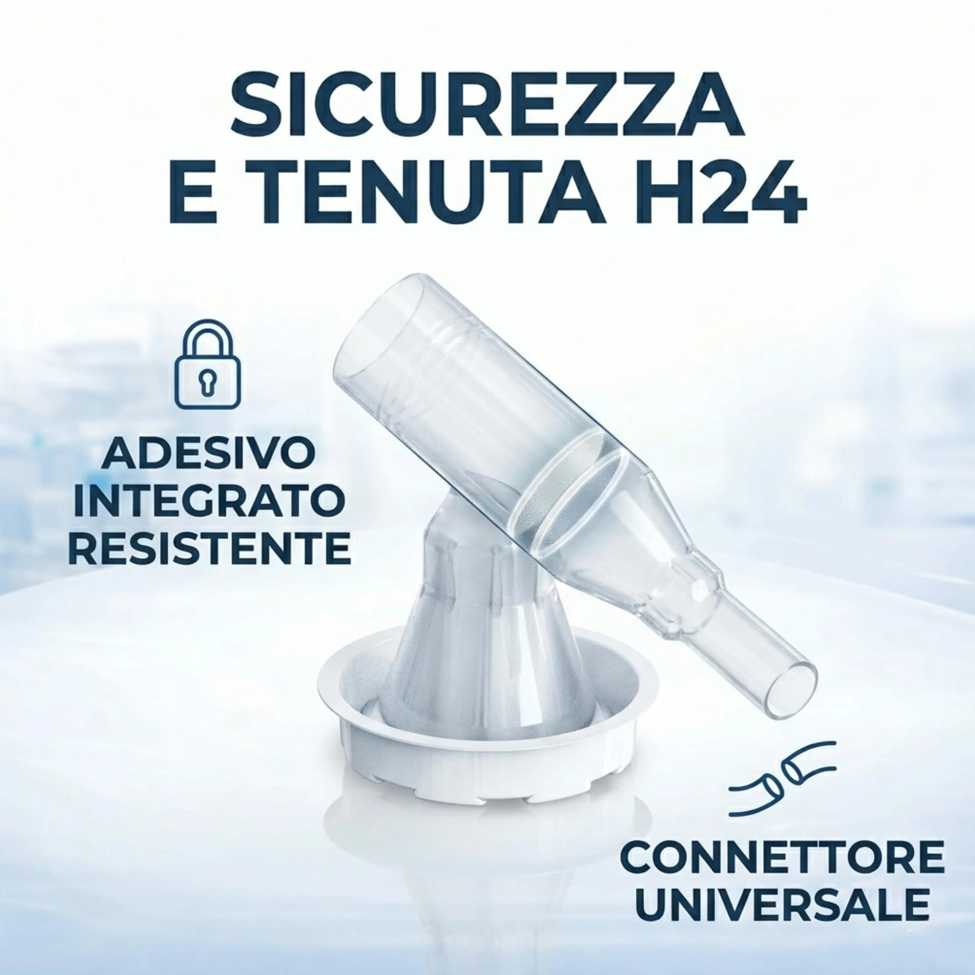 LAMONEA Set 30 Pezzi Catetere Esterno Uomo 100% Silicone, Made in Italy - Wide 25mm Autoadesivo, Guaina Pene - Incontinenza Maschile Latex Free (Wide, 25mm) - MECUL25