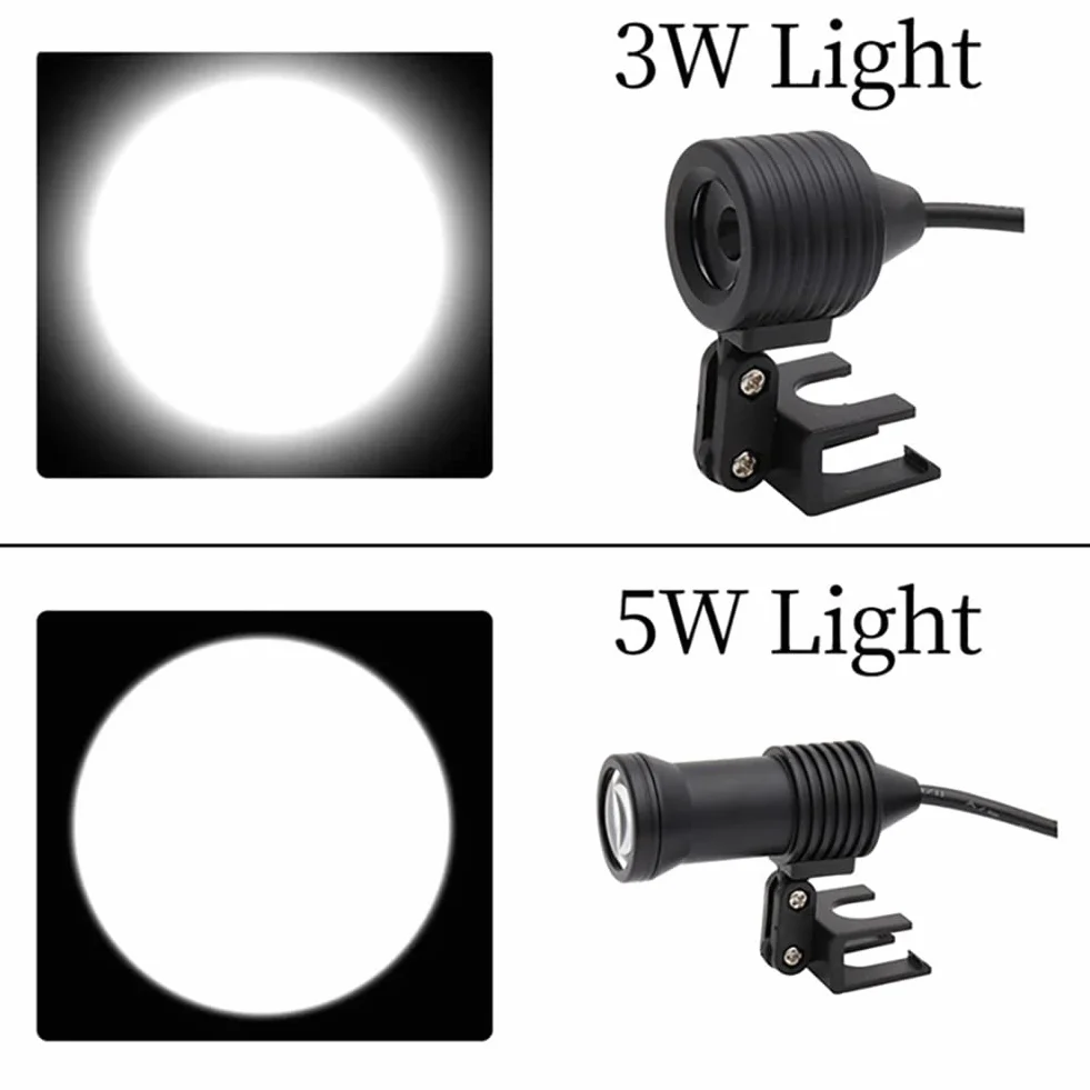 Faro per lente d'ingrandimento dentale, lente d'ingrandimento binoculare per chirurgia dentale con faro a LED, lampada frontale chirurgica per dentista ad alta intensità 5000-30000 Lux Illuminatore