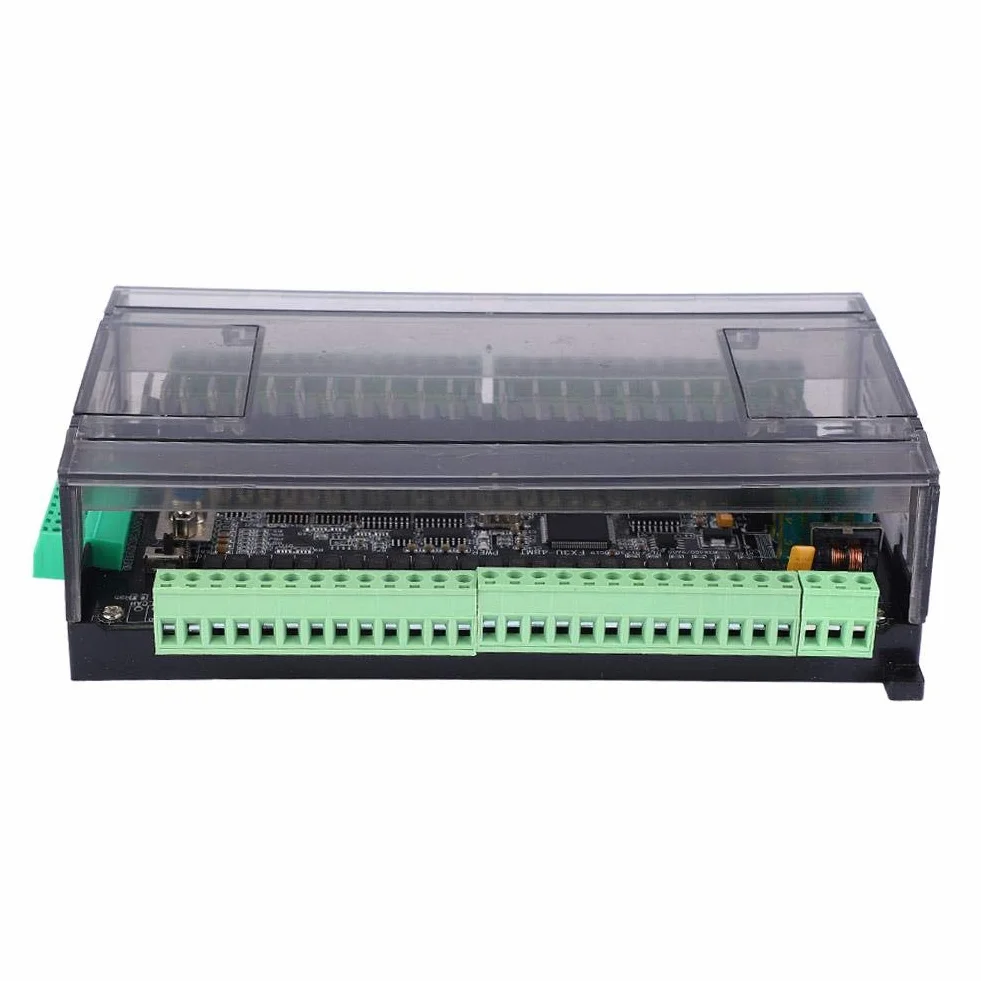 Scheda di controllo industriale, FX3U-48MT Modulo 24 V CC 24 Ingressi Uscita 1A Scheda di controllo PLC con conteggio ad alta frequenza