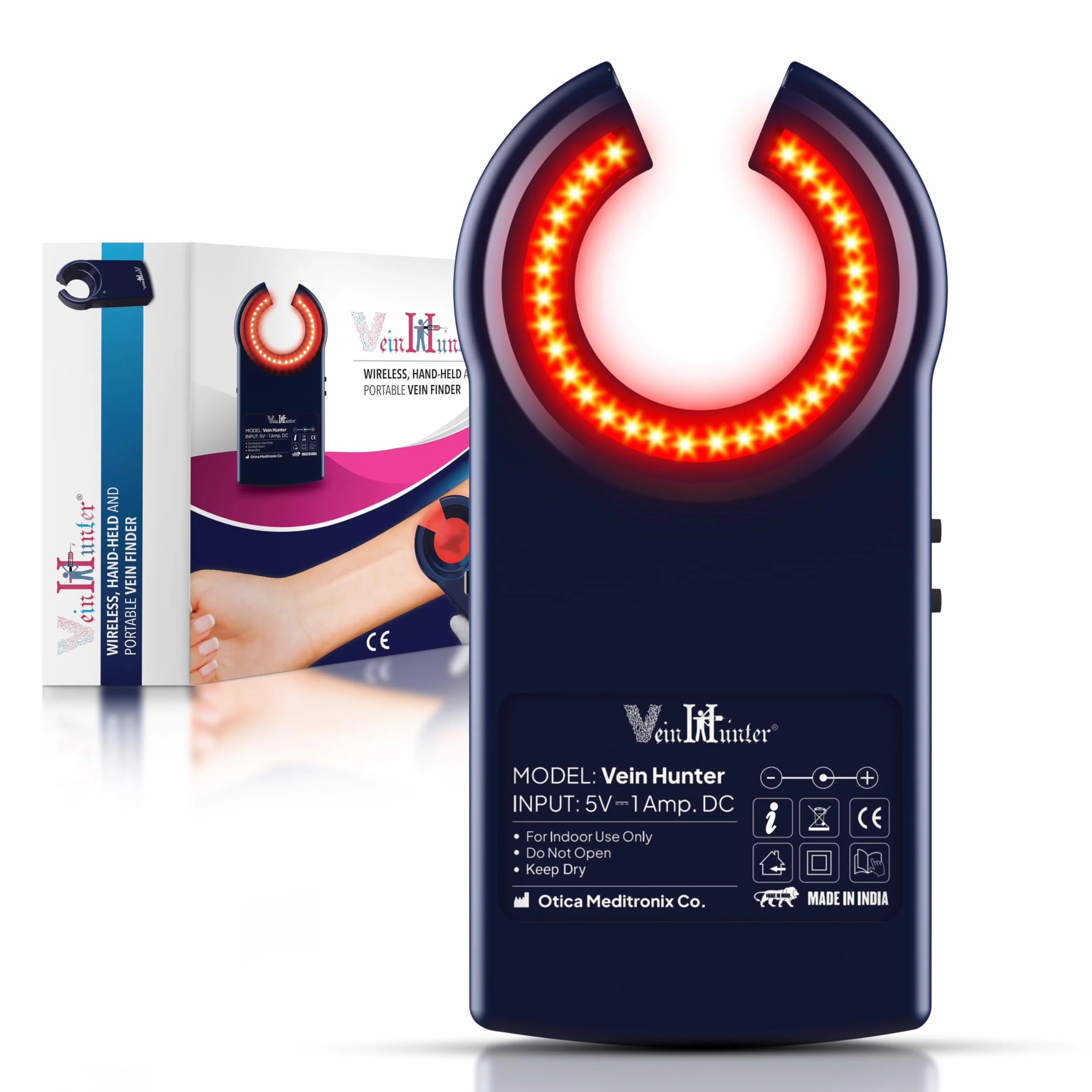 Otica Occhiali a LED per ricerca vena a infrarossi, per flebotomia, per medico, infermieri, uso domestico