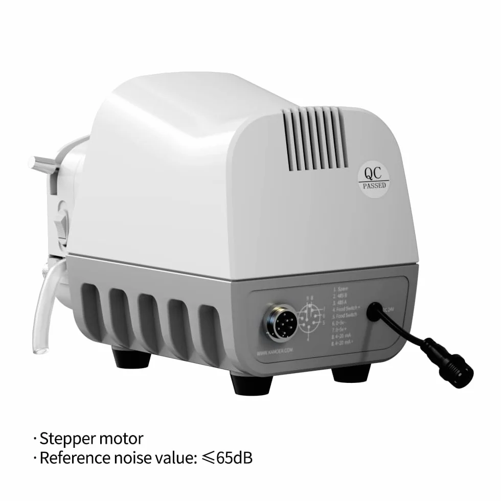 Kamoer DIP1500 V3 Pompa tubolare 24 V 1500 ml/min alto flusso intelligente velocità variabile 0,1 – 400 giri/min pompa dosatore liquido 3 rotori schermo LED RS485 7,9 mm x 11,1 mm (ID x OD)