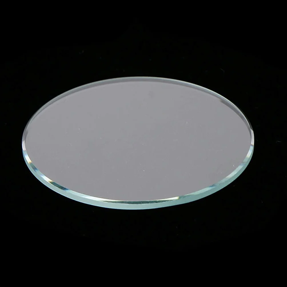 Generico 10 pz/pz 28mm-38mm Orologio Piatto Cristallo Vetro Minerale Parti di Ricambio Spessore 1mm -30.5mmBella e abile.
