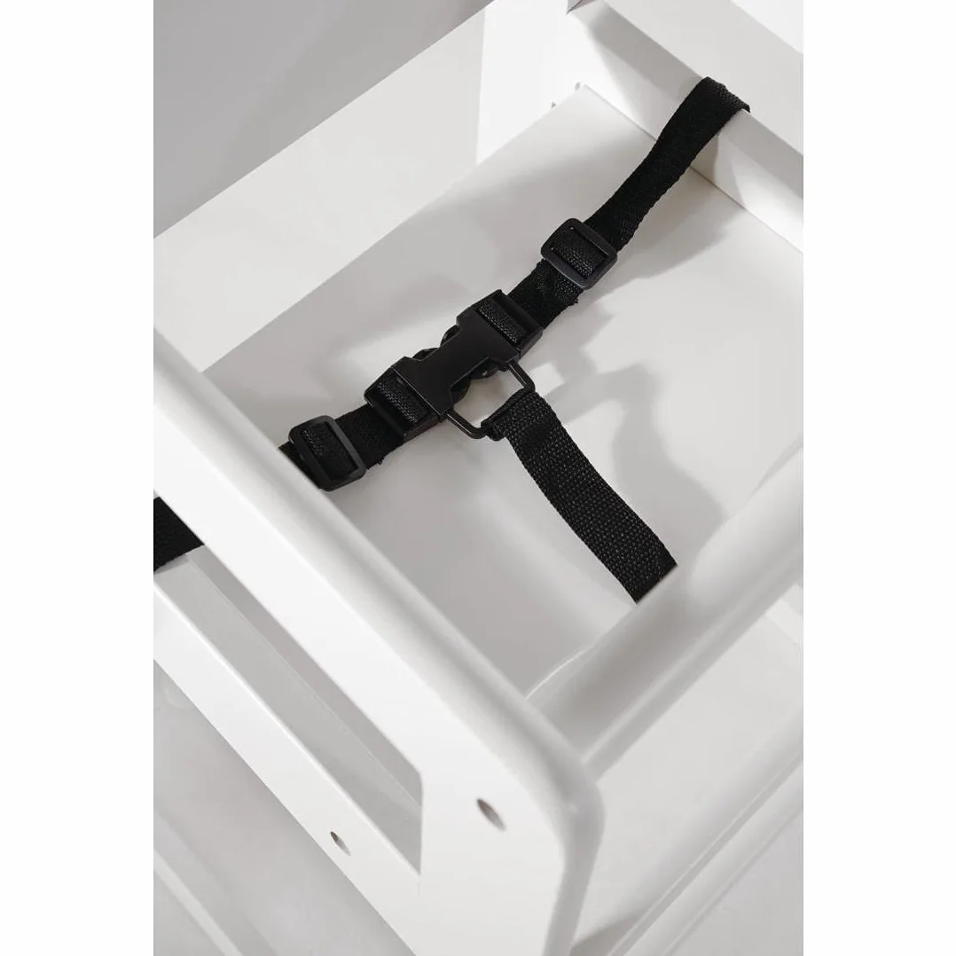 Bolero dl833 Seggiolone in legno bianco anticato
