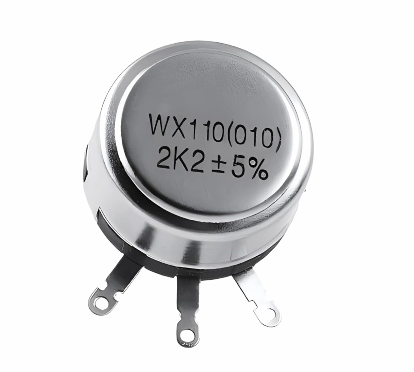 potenziometro a filo avvolto, Potenziometro rotativo a filo avvolto WX110 5K - Resistenza da 27Ω a 10KΩ, tolleranza ±10%