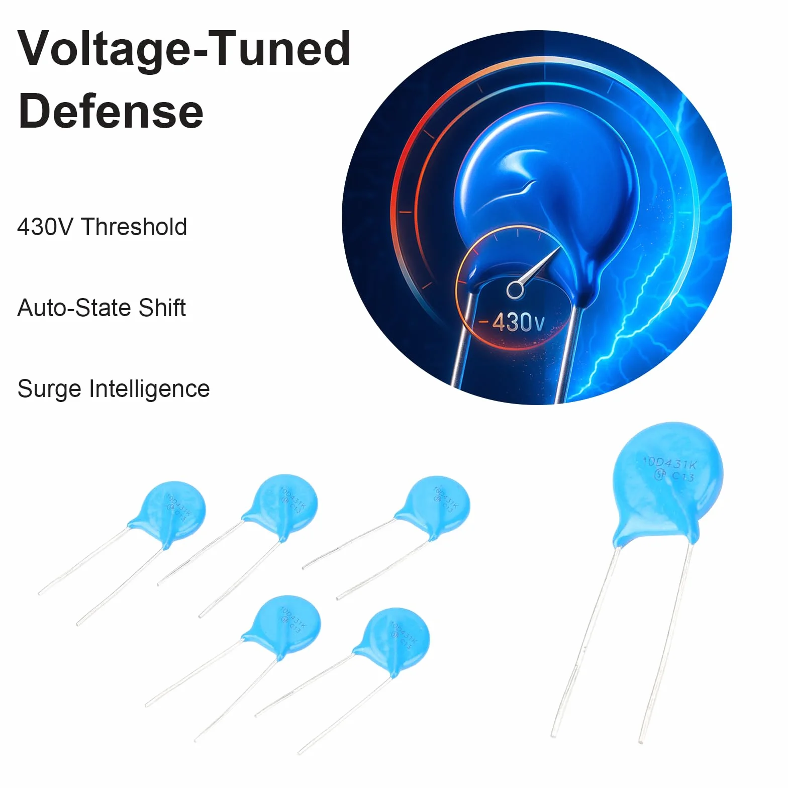 Varistors 10K471 10D471K 10mm 470V 50Pcs