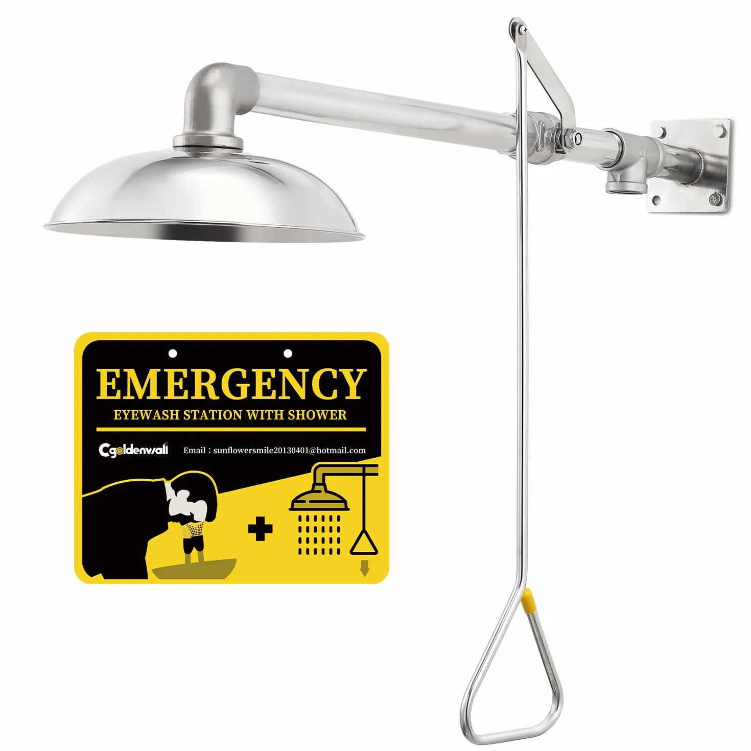 CGOLDENWALL Doccia di Sicurezza Emergenza