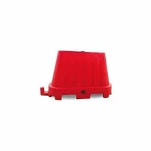 Barriera in plastica tipo New Jersey Plastica Impilabile, Polietilene Resistente colore Rosso,