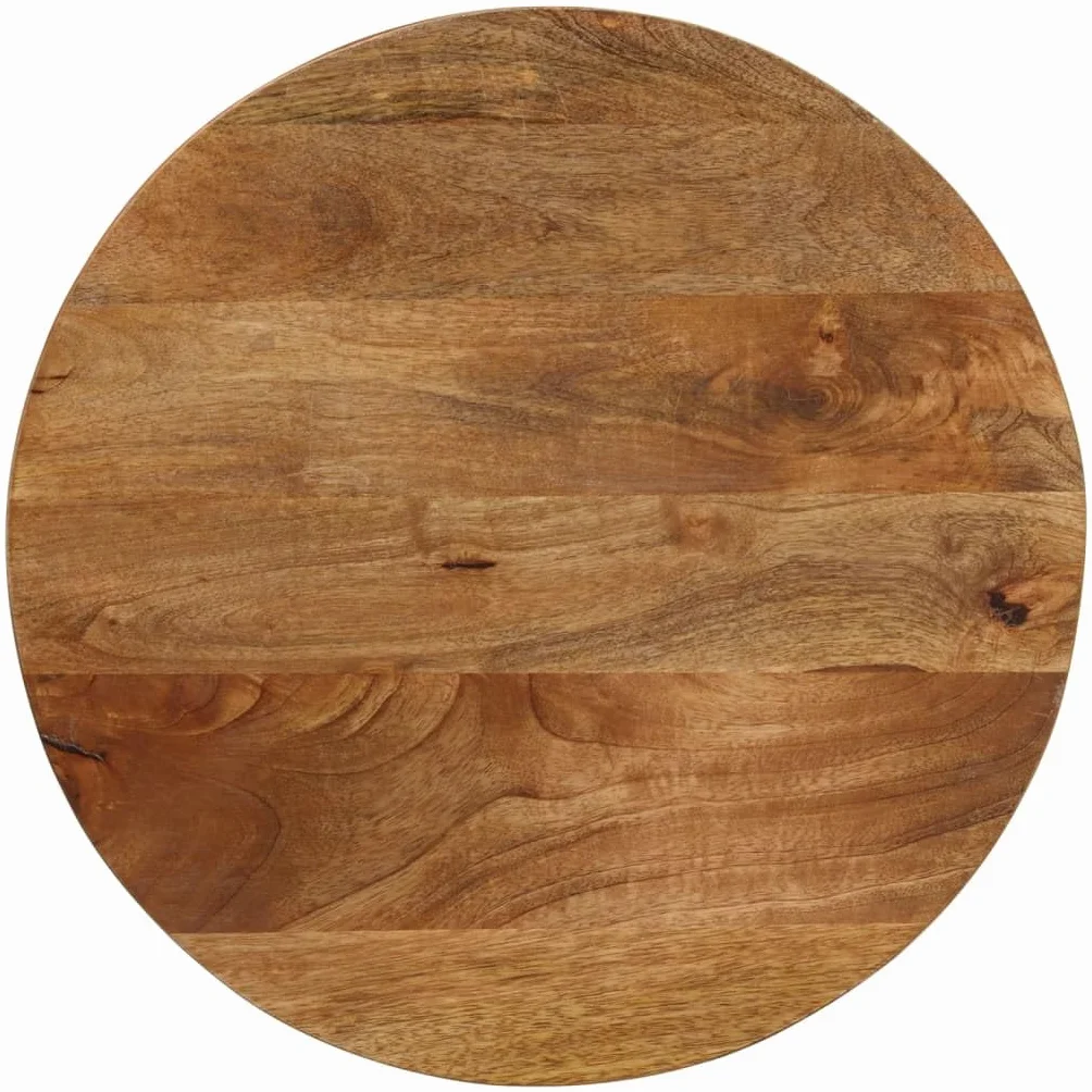 vidaXL Piano per Tavolo Ø 60x3,8 cm Rotondo in Legno Massello di Mango Piano per Tavolo Rotondo Piano Sostituzione Tavolo Piano Tavolo in Legno
