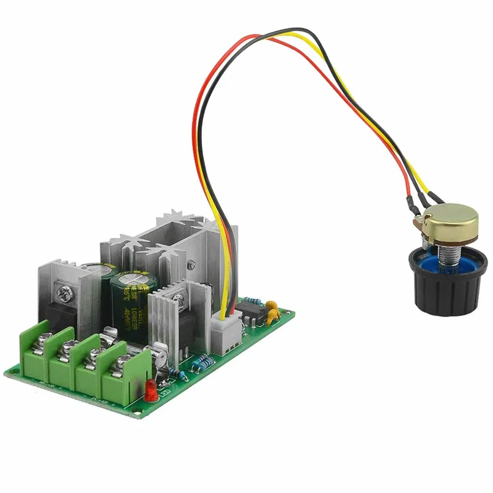 PWM - Regolatore di velocità per motore DC 12 V, 24 V, 36 V, 48 V, modulo di trasmissione ad alte prestazioni, regolatore elettronico di velocità PWM per dimmer LED ultra piccolo da 20 A