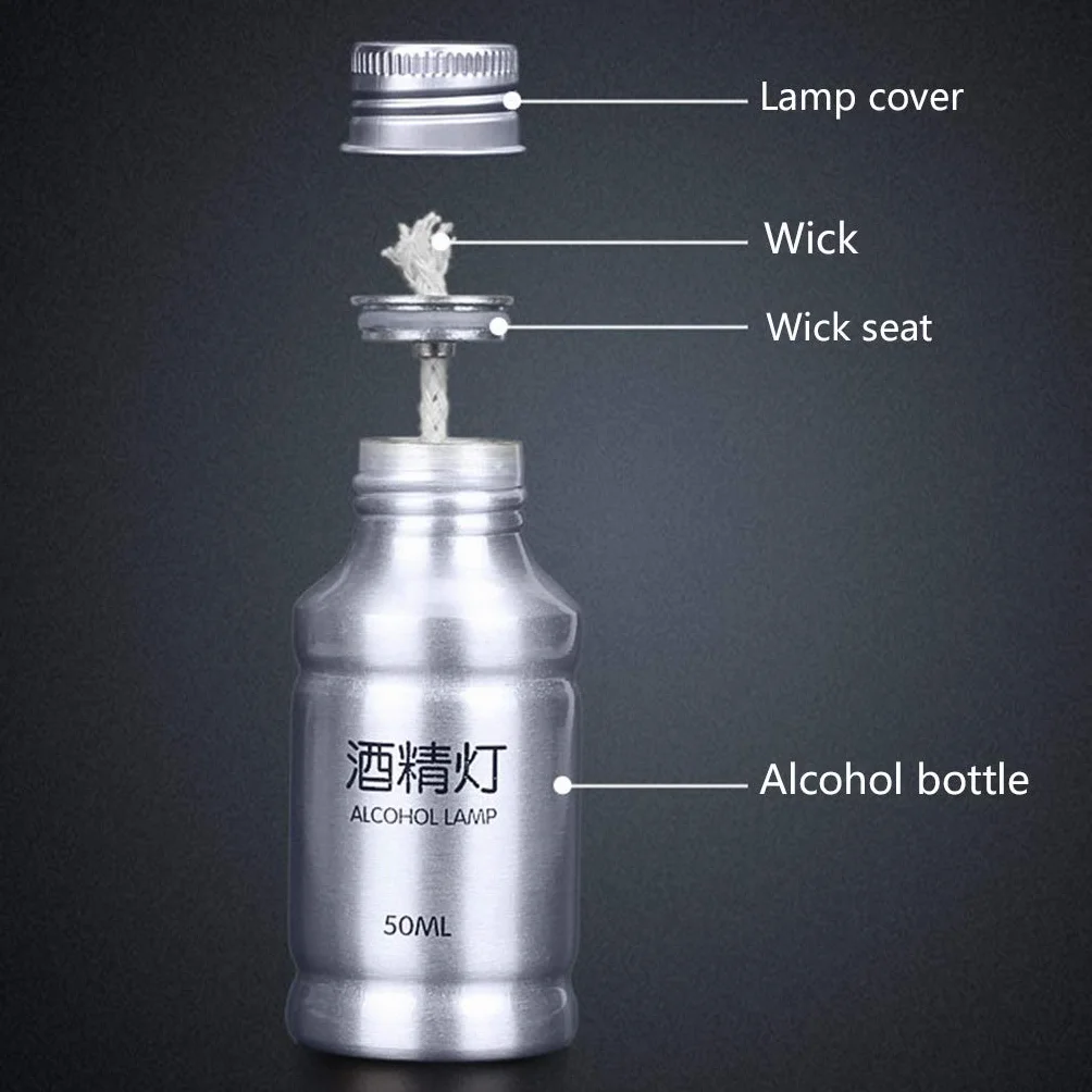 VERBENA Mini attrezzatura portatile del laboratorio di chimica della lampada del bruciatore alcool della lega di alluminio 50ml