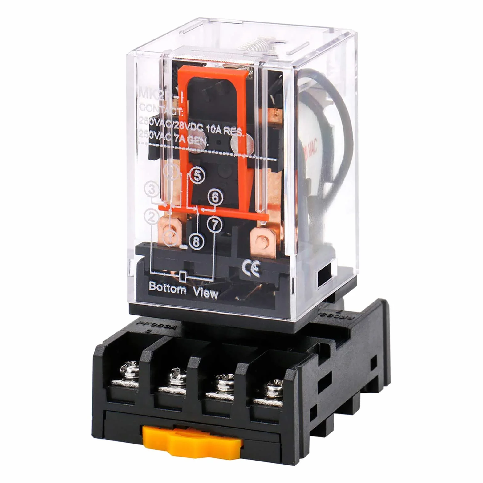 Relè per uso generale MK2P-I AC 220V Bobina DPDT 8 pin con presa terminale plug-in PYF83A