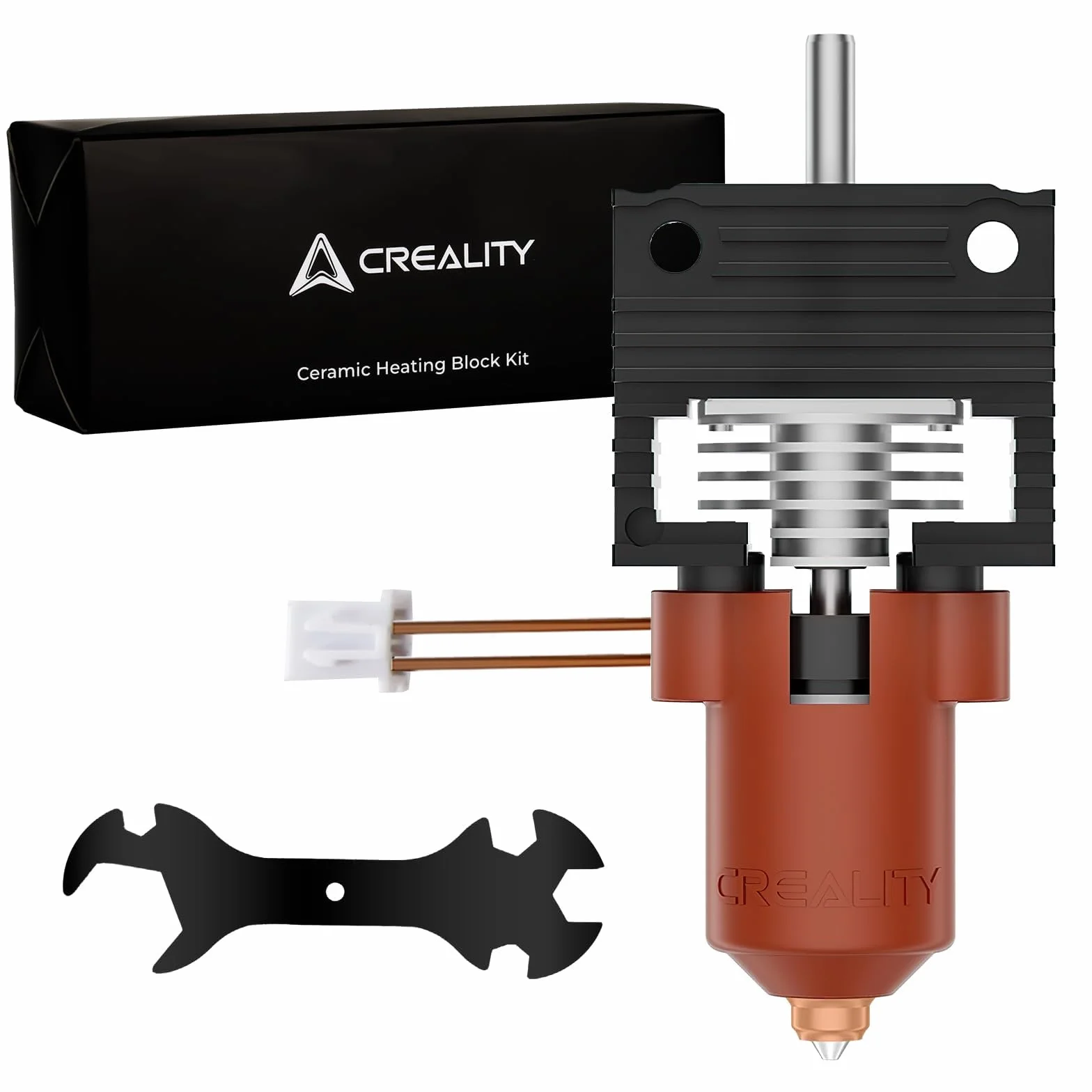 Kit di aggiornamento ufficiale Creality K1/K1 Max/K1C Hotend, kit blocco riscaldante in ceramica serie K1, supporta alte temperature di 300°C, alta velocità di 600 mm/s