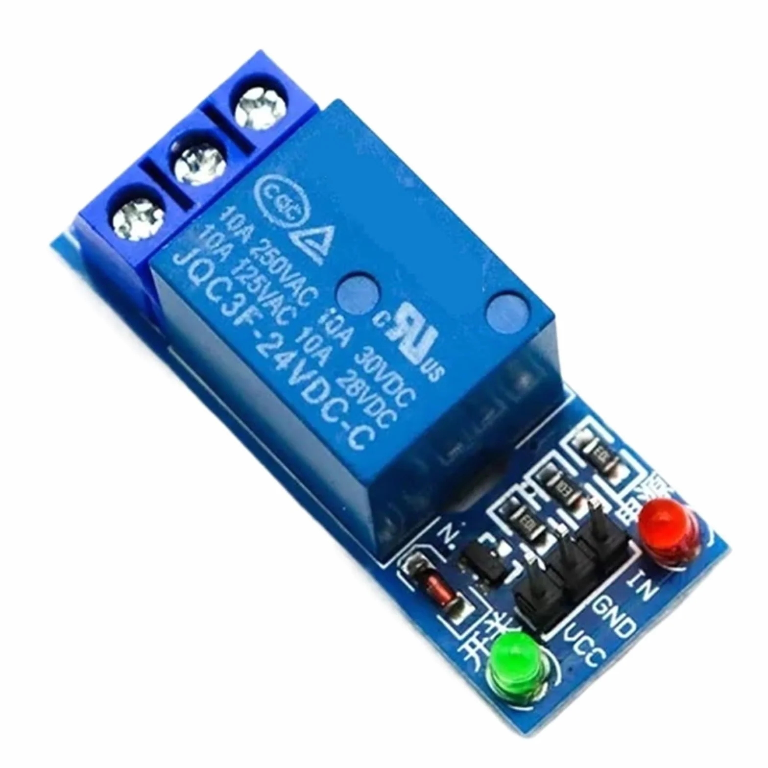 Modulo relè 5V 12V 24V con Uscita relè optoaccoppiatore 1 2 4 6 8 Modulo relè a 16 Vie for Controllo apparecchiature di automazione PLC(24V,4 Way)