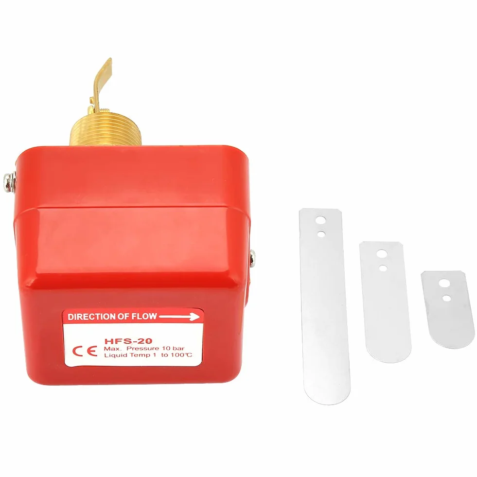 Hyuduo HFS-20 Flussostato dell'acqua in Acciaio Inossidabile 304, Interruttore a Paletta SPDT 3/4, 6-380 V