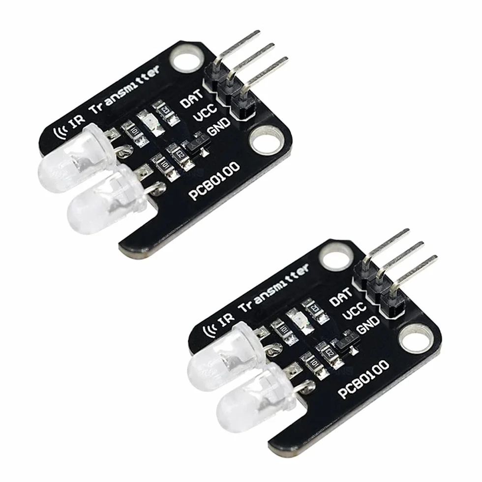 2 pz 2 Canali Blocchi Elettronici Trasmettitore A Infrarossi Modulo Trasmettitore IR Per Arduino Board 2CH