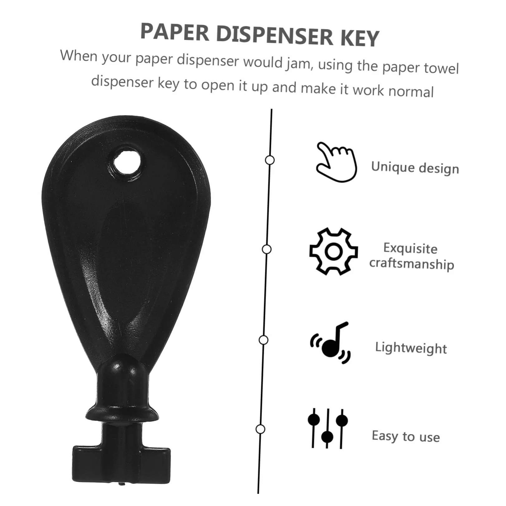 iplusmile 3 pezzi Dispenser per Asciugamani Carta Chiave Resistente per Uffici e Bagni Pubblici
