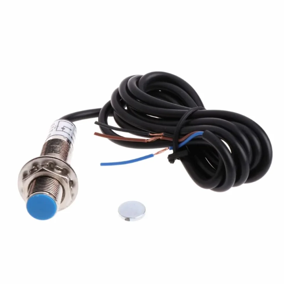 DC 8-24V 4 Digital LED Contagiri RPM Speed Meter con sensore interruttore di prossimità Hall NPN 10-9999RPM