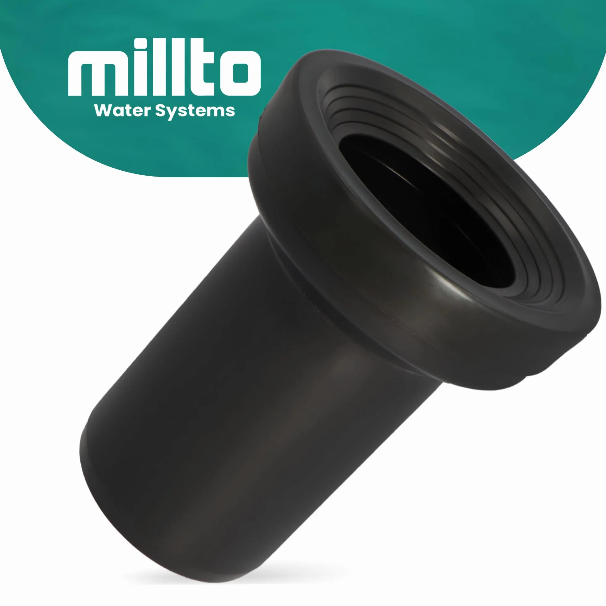 Tubo di scarico 90x150 da parete connettore WC scarico fognario polipropilene incasso