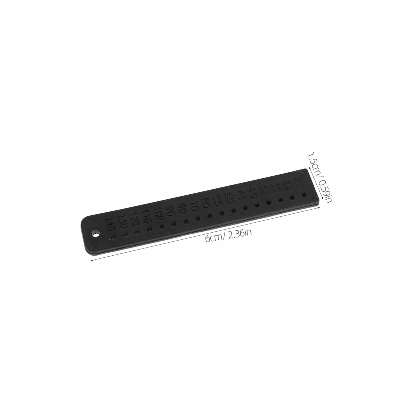 YARNOW Righello di Misurazione Endodontico 2 Pezzi in Plastica Nero Scala Chiara per Forniture Canalari Strumento di Precisione per Uso Clinico e Laboratorio
