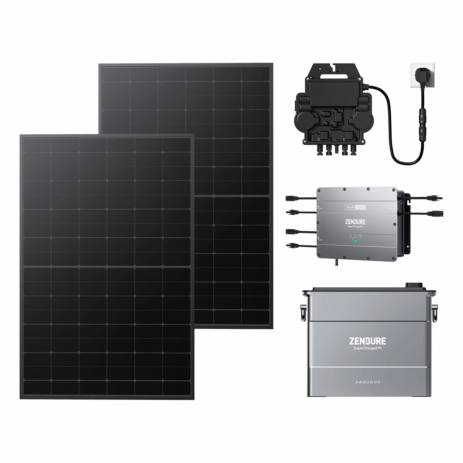 Zendure Solarflow Hub 2000 AB2000S 1920Wh Microinverter 800W Pannello Solare 840W
