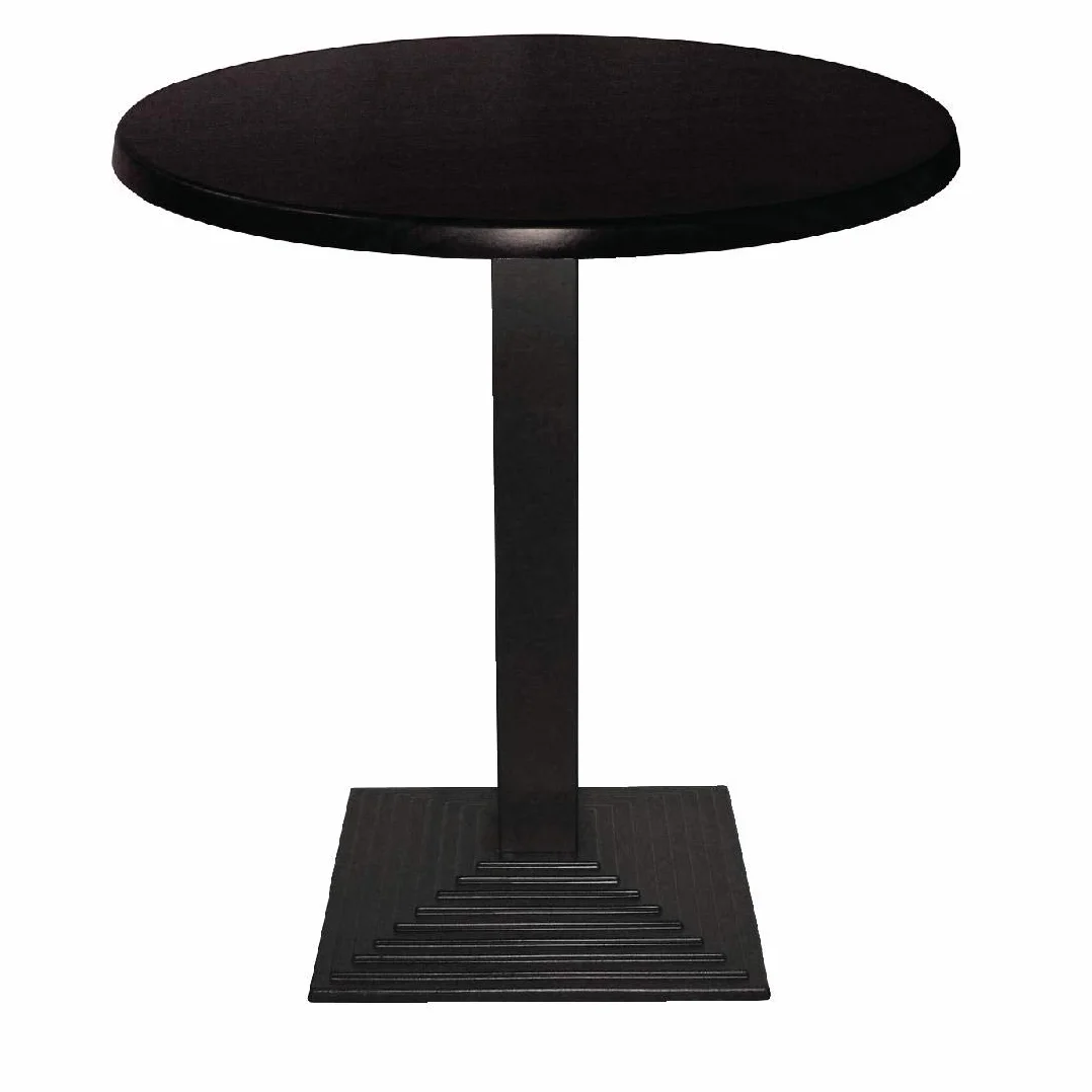 Bolero CE153 passo base tavolo quadrato in ghisa, nero