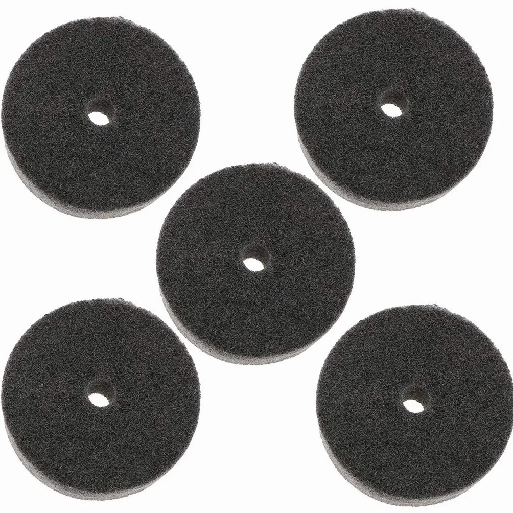 POFET - 5 ruote in fibra di nylon da 75 mm, per rimuovere sbavature, vernici, polvere per smerigliatrici da banco, 5 pezzi