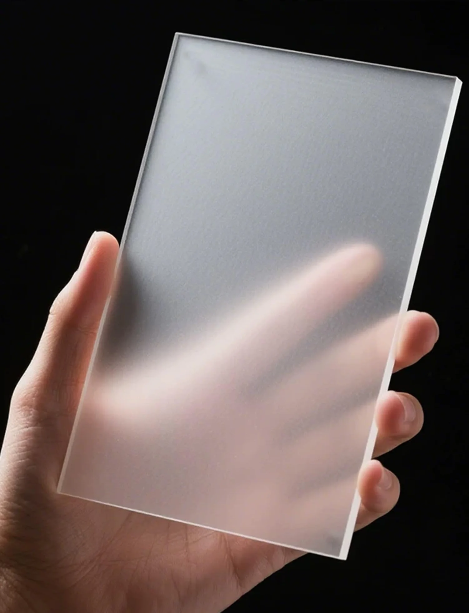 Foglio acrilico satinato PMMA per display, segnaletica di lusso, doppio lato