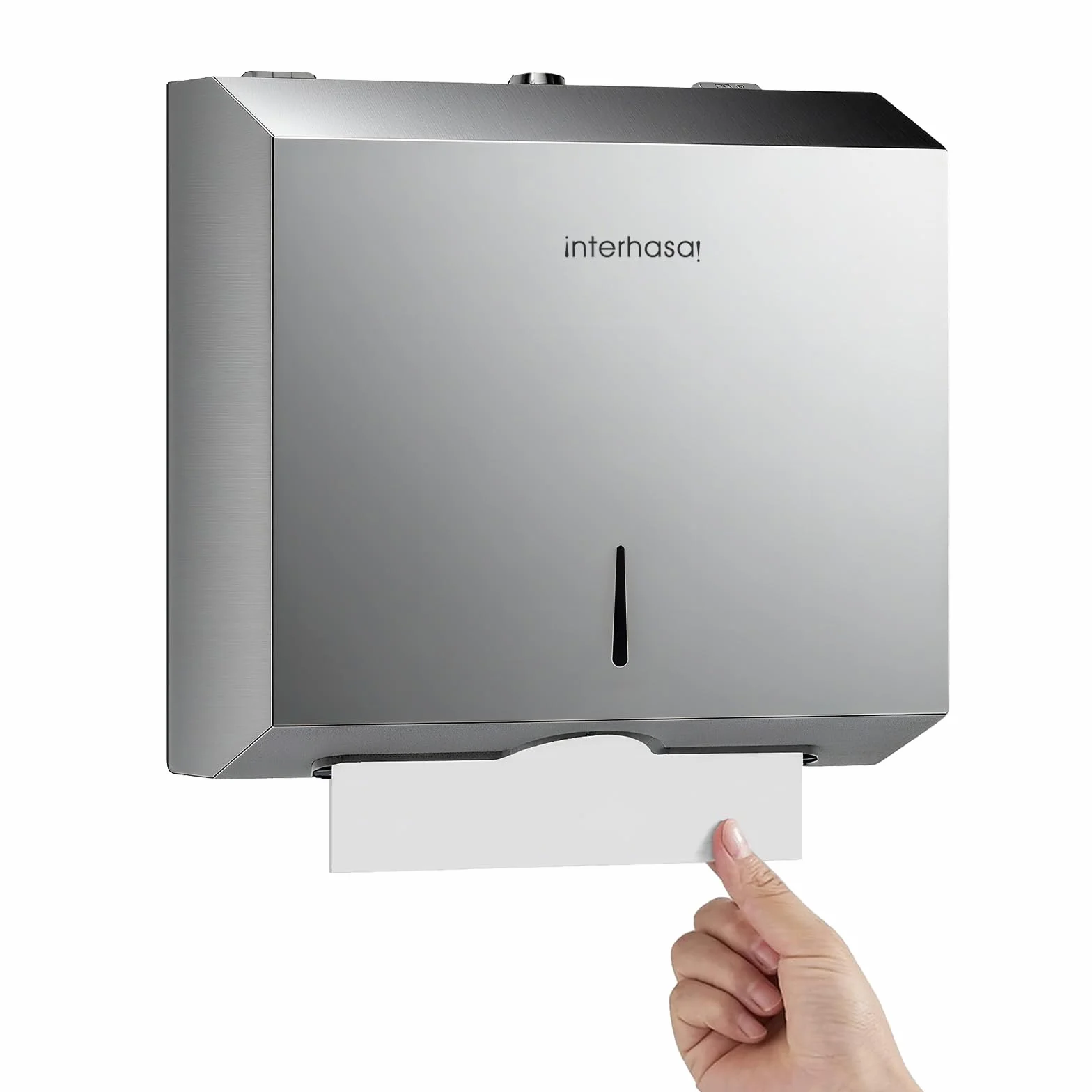 Dispenser Carta Asciugamani da Parete in Acciaio Inox 304 per Bagno, Cucina