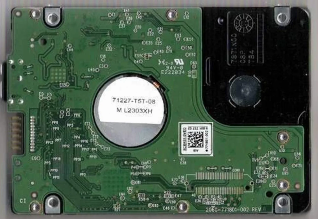 PCB Controller board 2060-771801-002 WD7500BMVW-11S5XS0