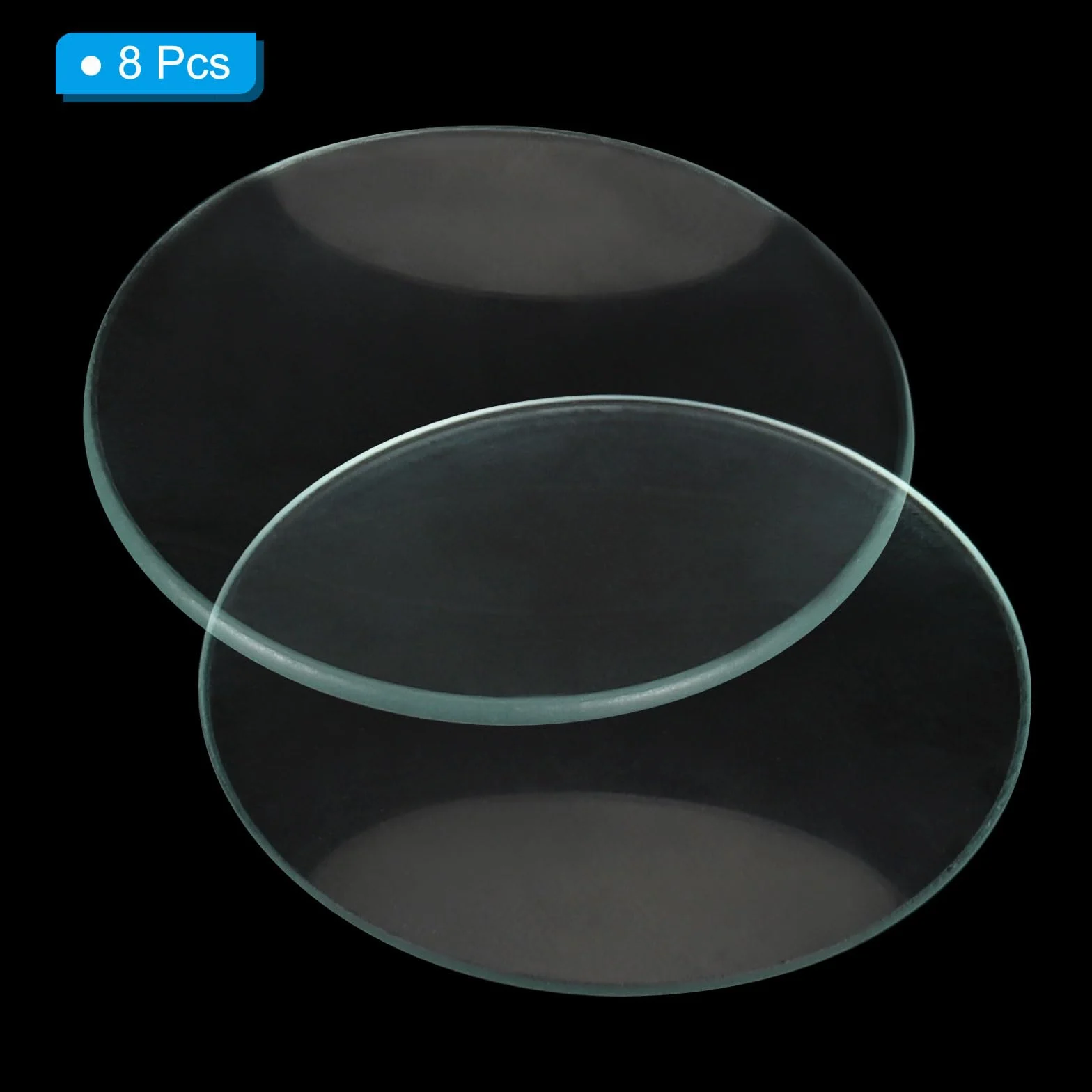 PATIKIL 50mm/2" Diametro Vetrino Orologio, 8 Pezzi Altamente Trasparente Bordi Lisci Smussati Copertura Ad Arco Per Becher & Matracci, Custodie Per Evaporazione, Materiale Laboratorio