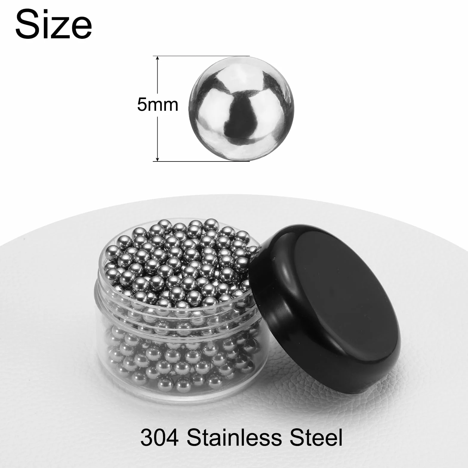 QUARKZMAN Sfere di Cuscinetti in Acciaio Inossidabile 304 5 mm G100 500 Pz