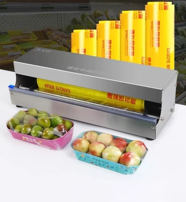Dispenser Manuale di Pellicola Alimentare, Macchina per Pellicola Trasparente, Adatta per Pellicola Alimentare da 25-45cm (10-18") di Larghezza