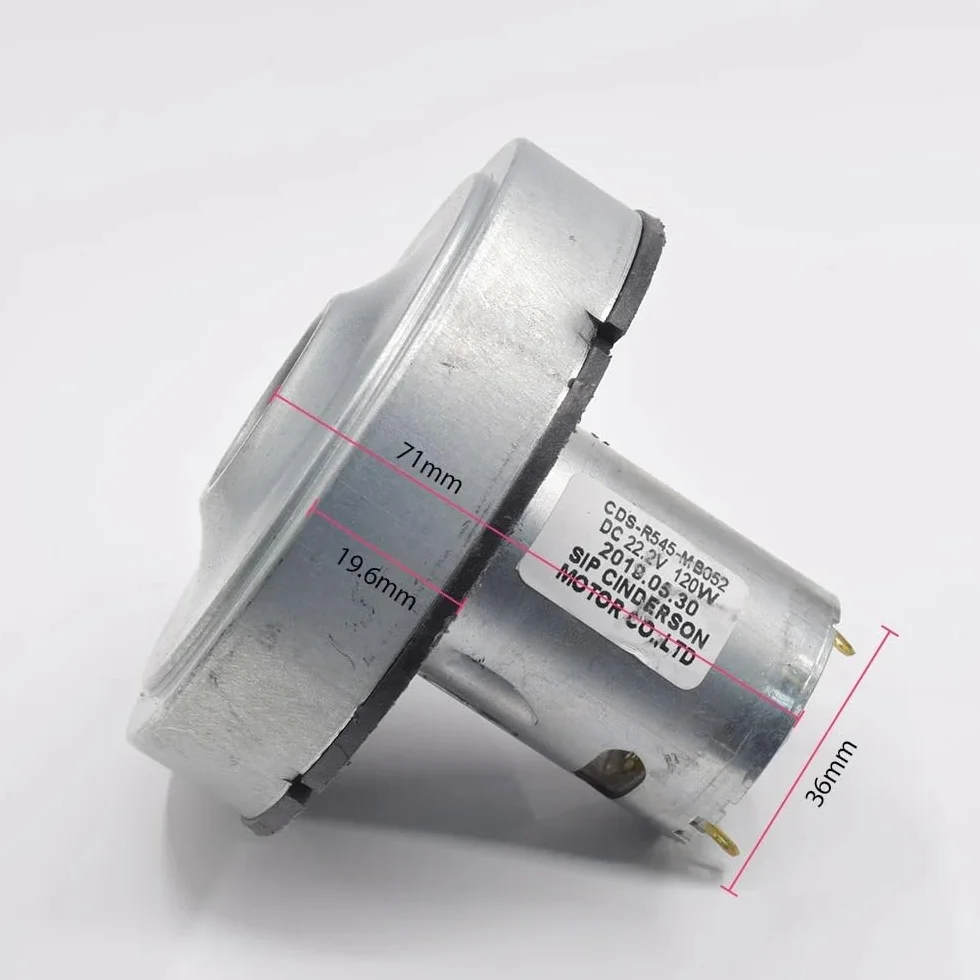 Motorino Elettrico Micro 36mm RS-545 DC18V-24V 120W Ventola Turbo per Aspirapolvere Portatile