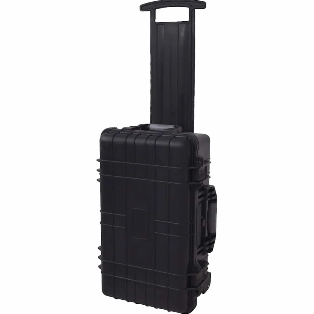 Trolley porta attrezzi con inserti in schiuma, custodia per fotocamera e valigetta per fotocamera, borsa per il trasporto e la conservazione, valigetta rigida antiurto in polipropilene e ABS