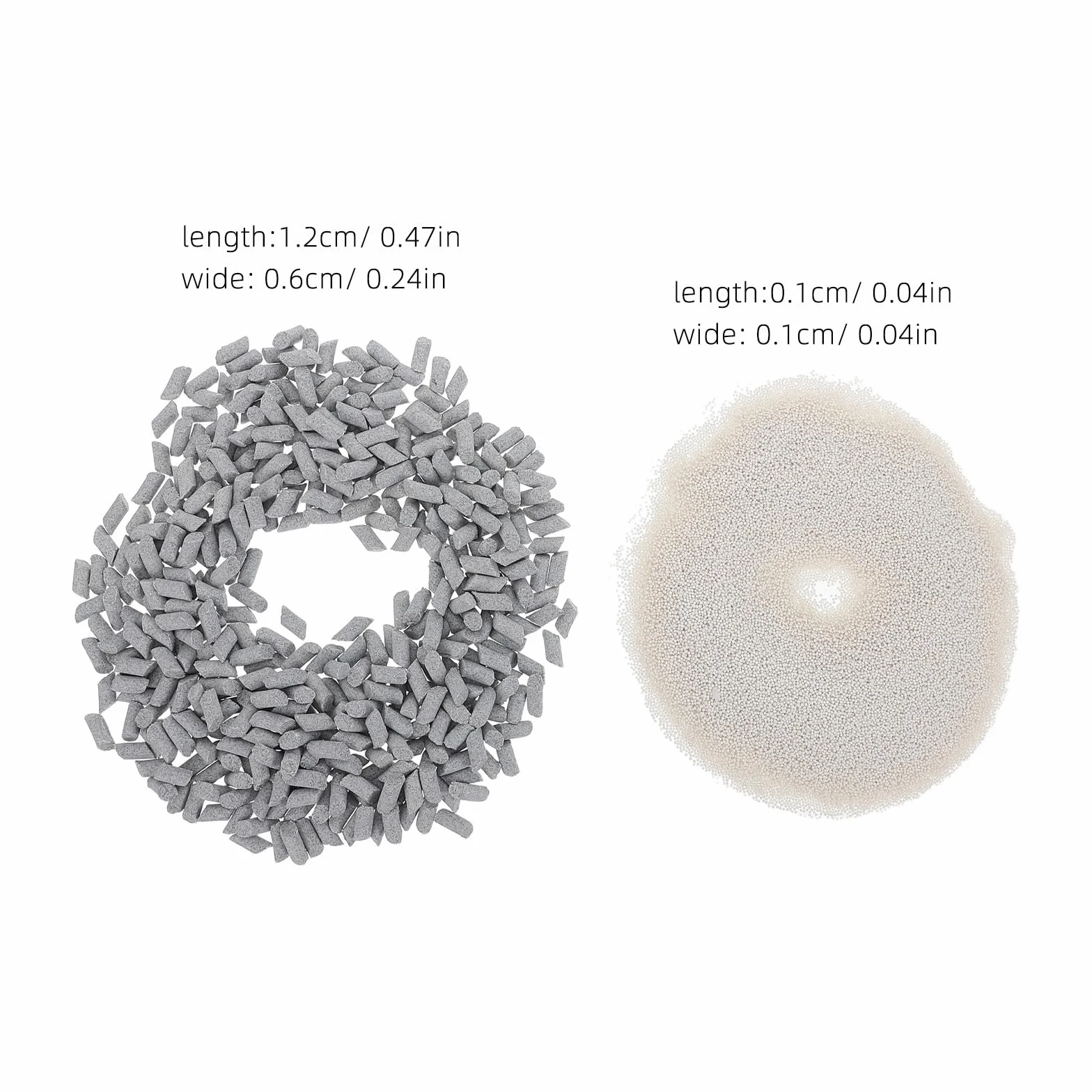 Zerodeko 2 sacchetti di abrasivo per lucidatura di pietre - Graniglia per lucidatura a burattatura - Materiale di riempimento per burattatura ceramica - Materiale fai-da-te per sbavatura di pietre per