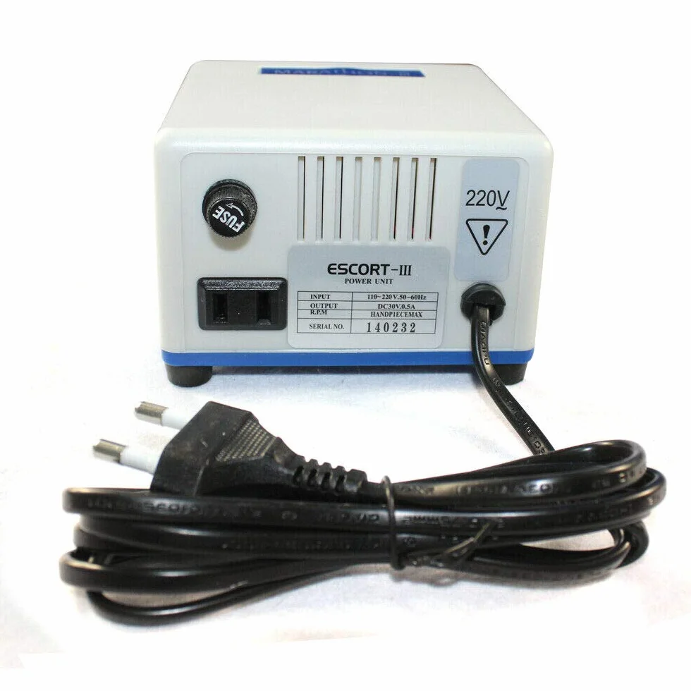 N10 - Micromotore da laboratorio 0-35,000 rpm, motore elettrico per lucidatura Straight& Contra Aangle manipolo 35 K attrezzatura da laboratorio
