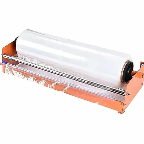 Dispenser manuale di film estensibile per un imballaggio efficiente del pallet, ideale per l'imballaggio di vassoi per alimenti e l'avvolgimento sicuro del carico