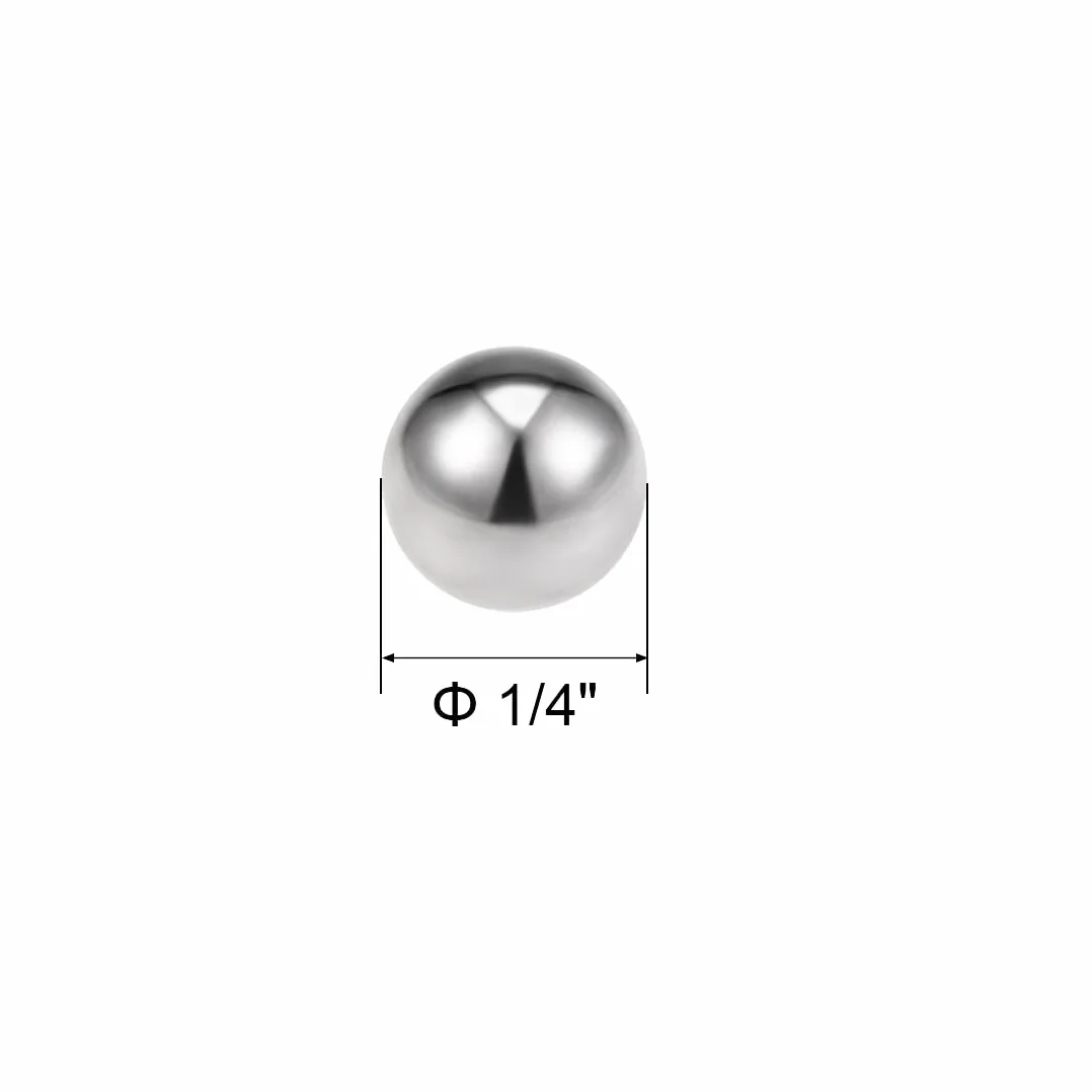 PATIKIL 1/4" Sfere Precisione Acciaio 440C Inox G25 50pz Cuscinetto Sfere Metalliche