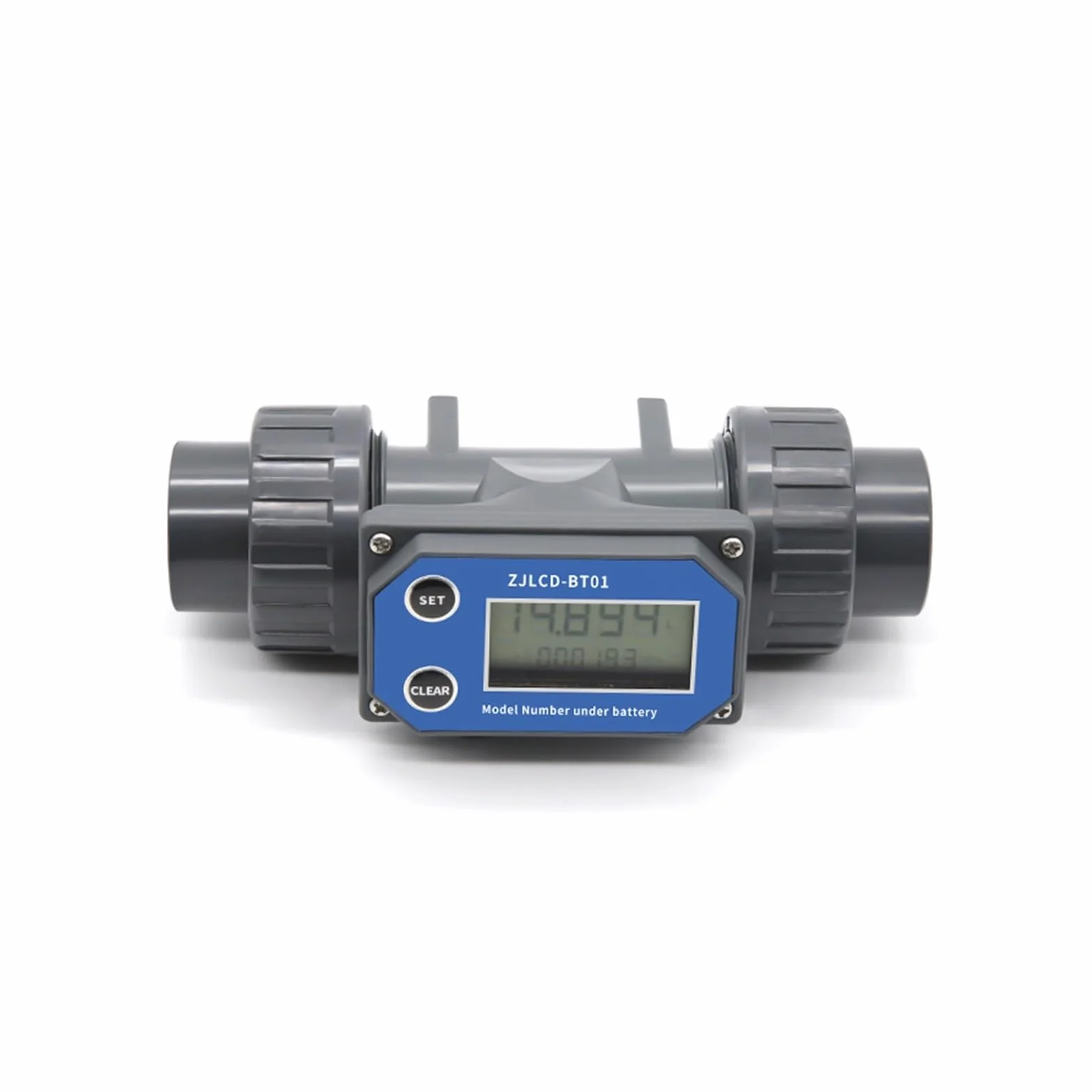 Misuratore di portata Misuratore di portata DN25-80, misuratore di portata elettronico con display digitale LCD, acqua liquida for tubi in PVC ZJLCD-BT01 for irrigazione agricola/giardino(DN50,With ca