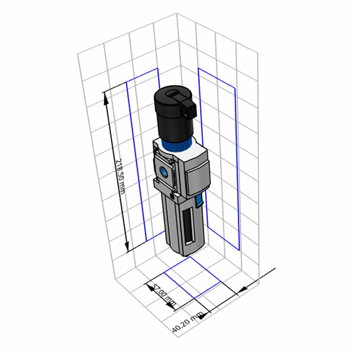 Festo 529156 ms4-lfr-1/4-d7-erm-as filtro regolatore unità