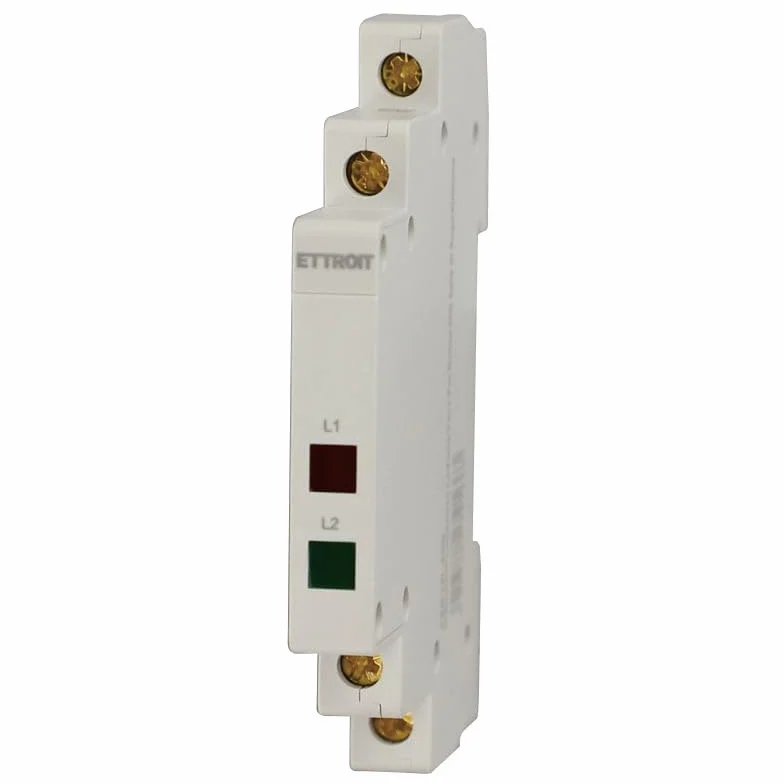 Indicatore Luminoso LED 230V 9mm Modulo DIN 2 Fasi