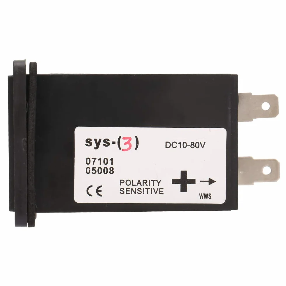 Contaore meccanico 10-80V AC/DC 99999,9 ore temporizzatore elettronico al quarzo