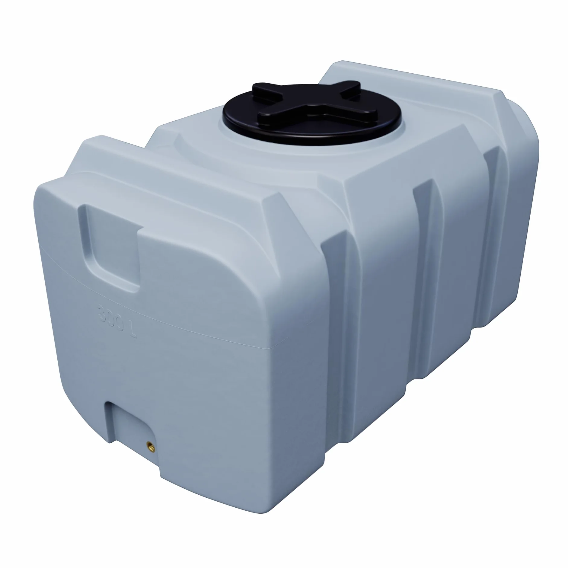 Varile 300L NEO Serbatoio per acqua potabile | Senza BPA | Filettatura in ottone 3/4" integrata | Prodotto nell'UE | Adatto per alimenti (Grigio)
