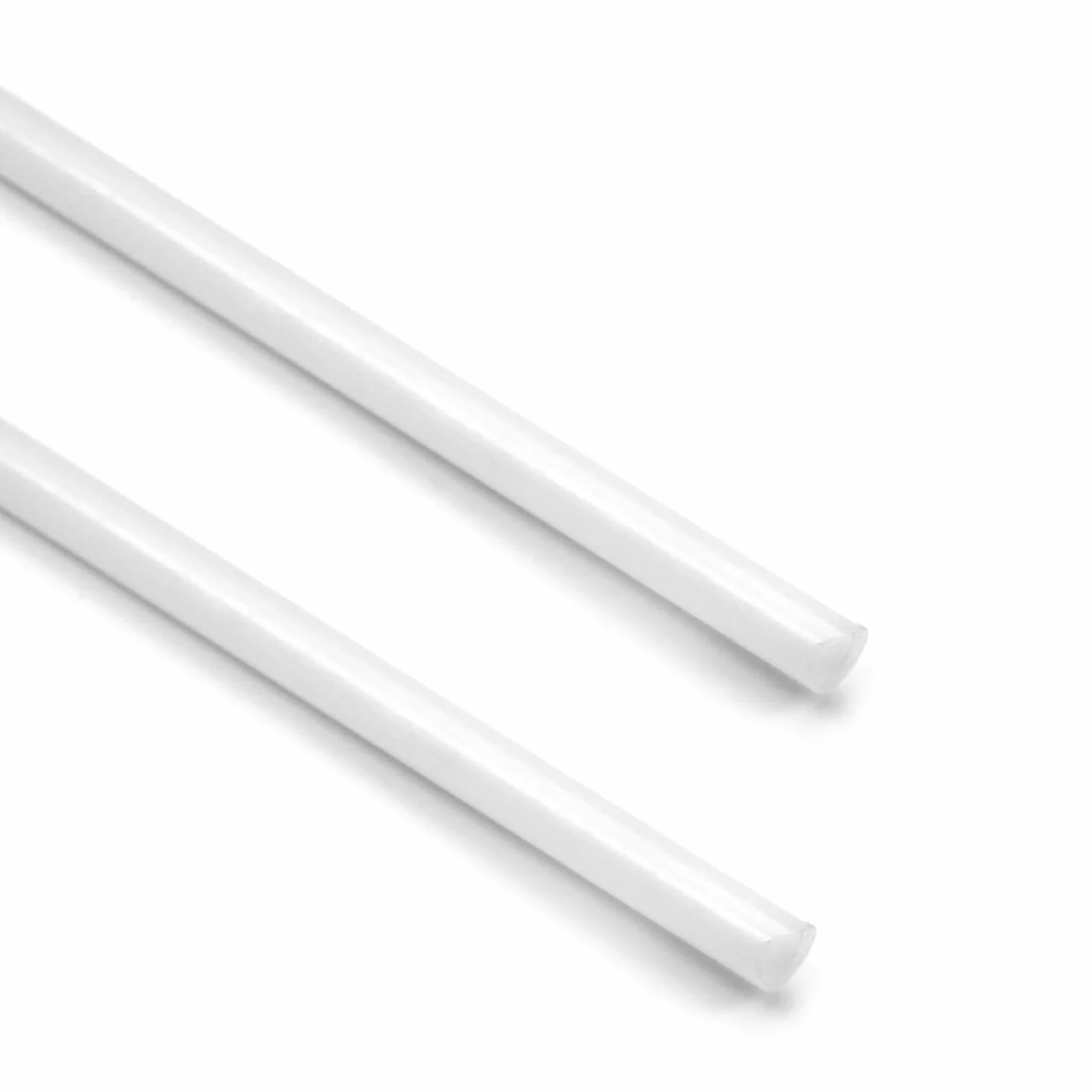 Asta rotonda POM 6 mm diametro 1 m 2 pezzi bianco