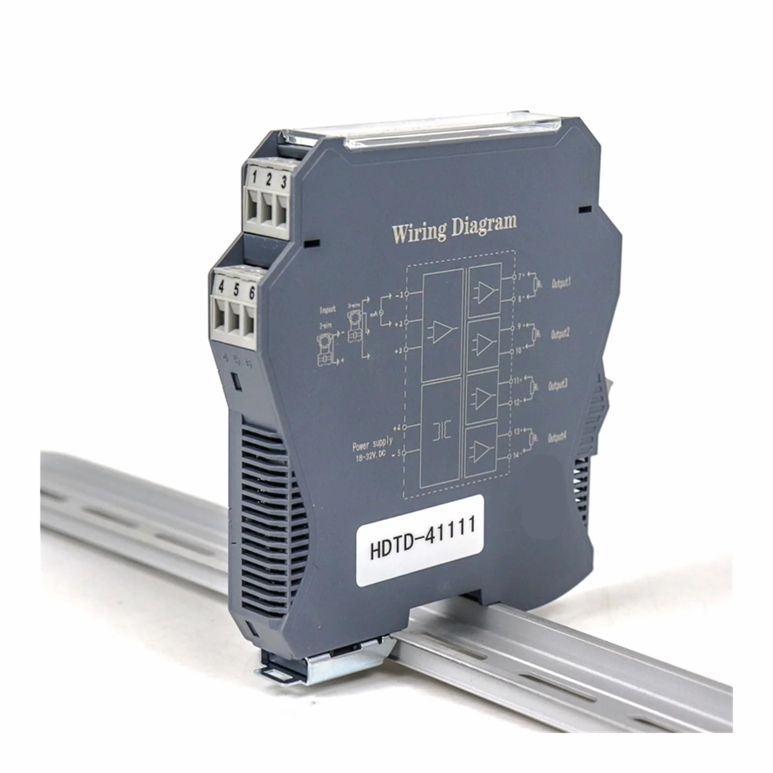 1 pz 24 V CC Alimentatore isolatore di Segnale Loop Alimentato 4-20 mA/0-20 mA/0-5 V/0-10 V trasmettitore isolatore di Segnale(0-20MA in_24V_0-10V)