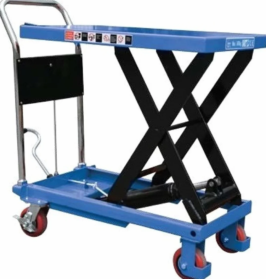 CARRELLO ELEVATORE PIATTAFORMA MOBILE MANUALE A FORBICE SINGOLA SOLLEVAMENTO A PEDALE PORTATA KG 500 CATOCCIMACCHINE 05.084.35