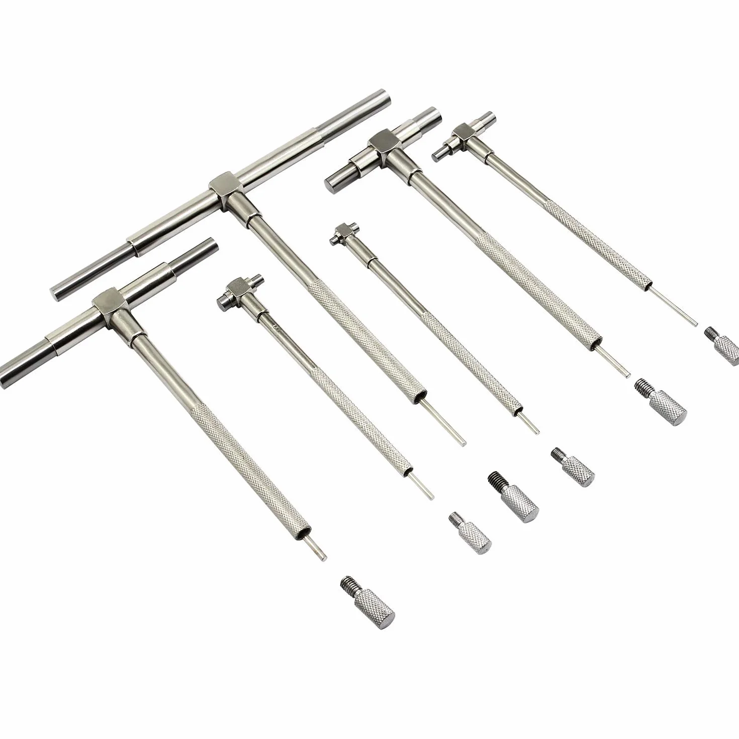 6PCS Calibri telescopici, 8-150mm Micromètre Interne Kit