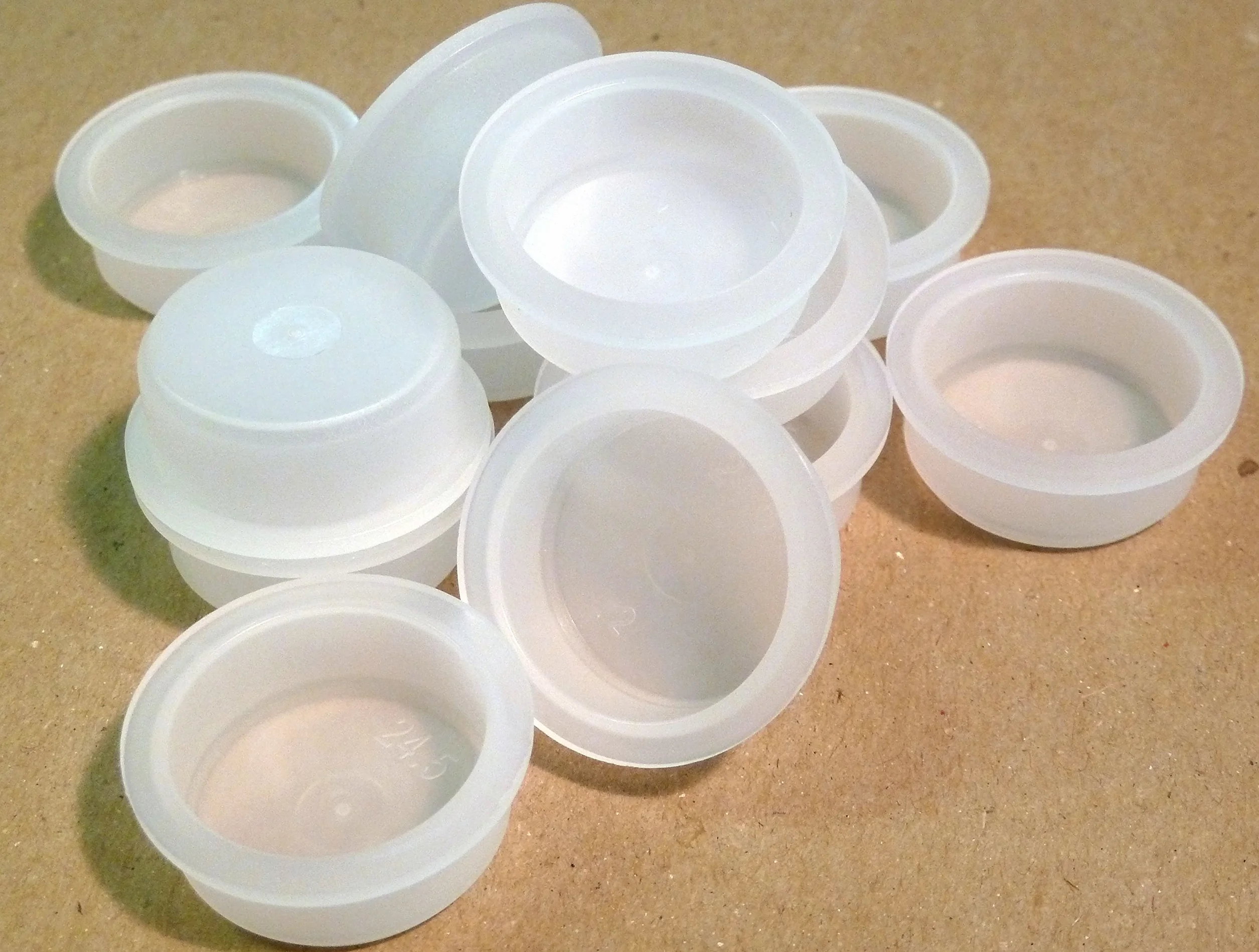 Tappi in LDPE 26 mm, Protezione, Ciechi, Copertura per Tubi, Bianco (100)