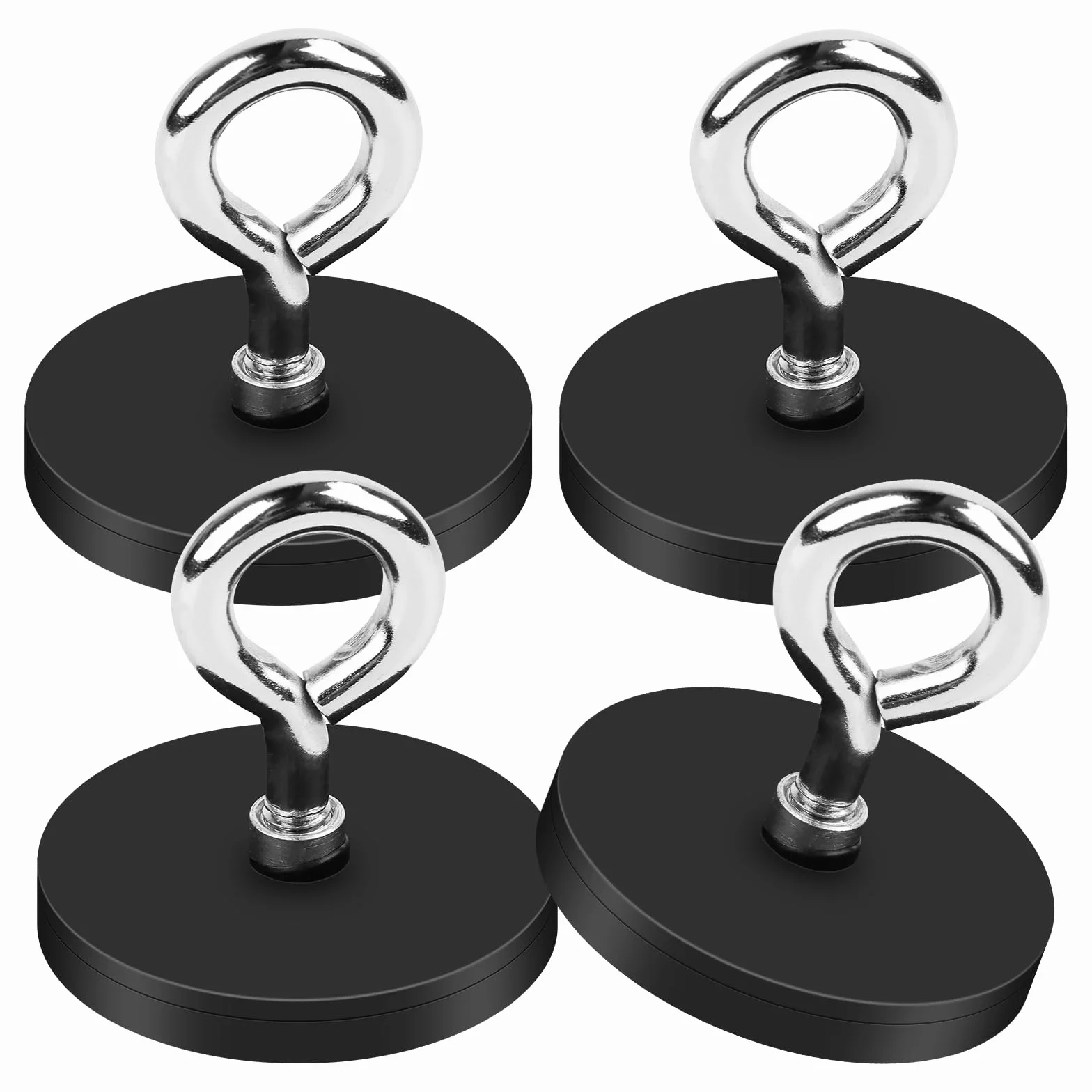 Magneti a vite al neodimio M6 gommati 43 mm filettatura extra forte MTS Magnete