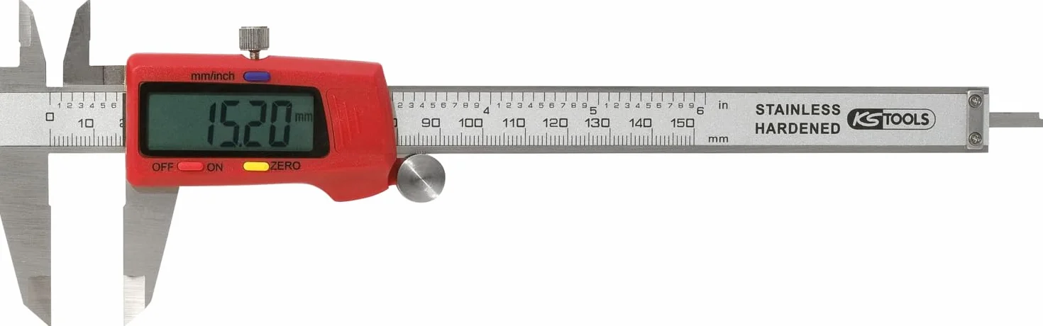 KS Tools 300.0532 Calibro Digitale a Corsoio, 0-150 mm